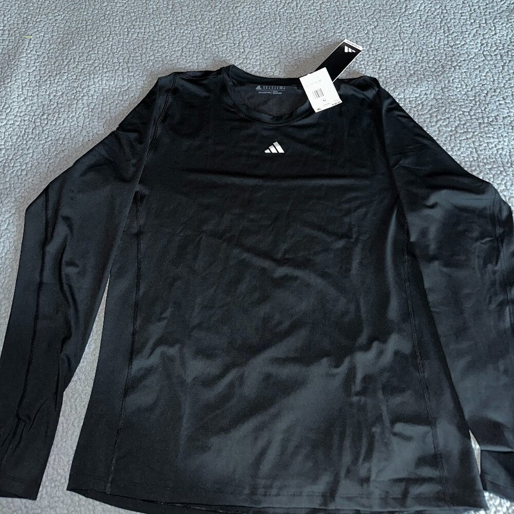Adidas Aeroready Long Sleeve Training Tee – Black – Men’s L – NWT